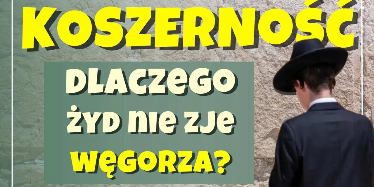 Koszerne wino koszerne co to znaczy? Dlaczego Żyd nie zje węgorza? Mężczyzna w czarnym kapeluszu na tle kamiennej ściany.