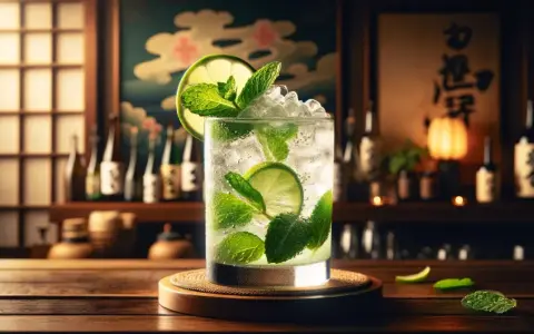 Orzeźwiający drink z limonką i miętą, jakby stworzony z wina z ryżu martini. Idealny na letnie wieczory w klimatycznym barze.
