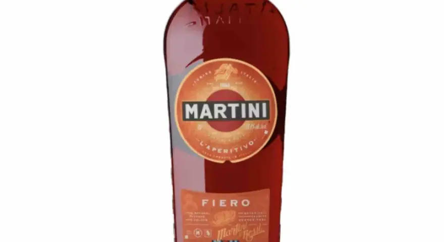 Butelka Martini Fiero, idealna do drinków z Aperolem.