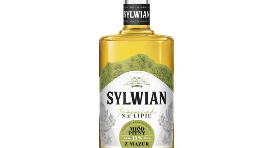 Butelka miodu pitnego Sylwian na lipie. Idealny do przygotowania domowego miodu pitnego ze spirytusem.